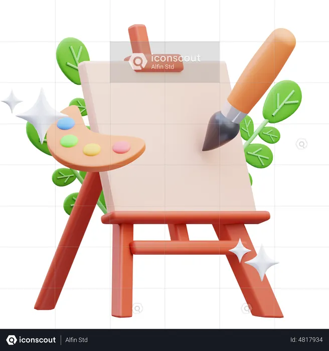 Painting Board  3D Icon
