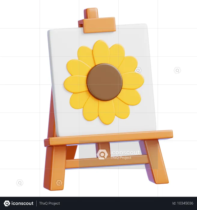 Painting Easel  3D Icon