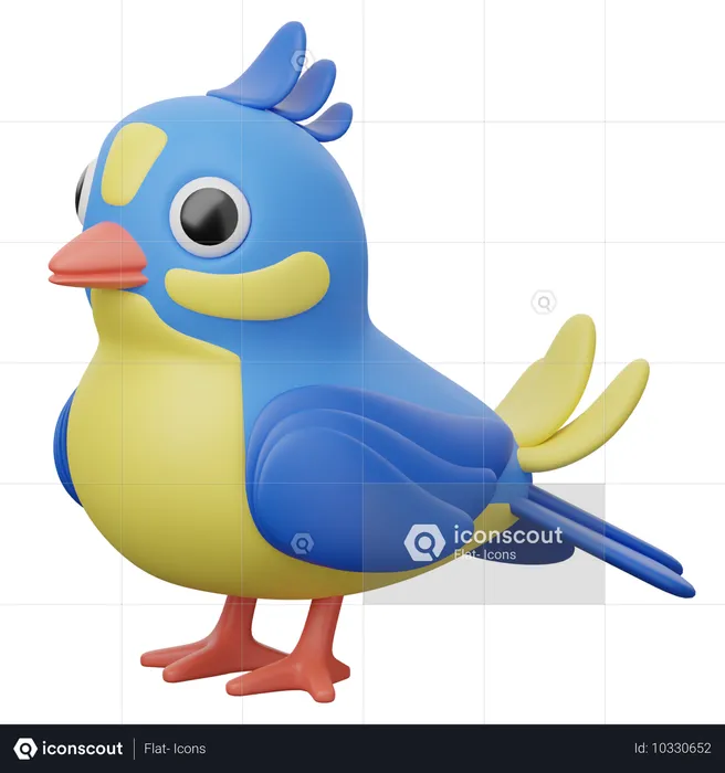 Pájaro  3D Icon