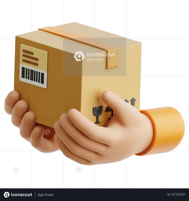 Paket angekommen  3D Icon