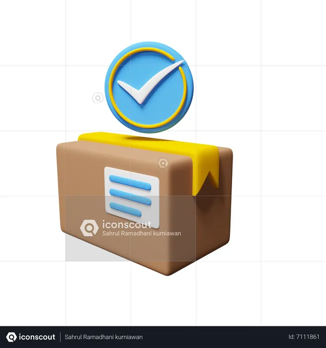 Paket erhalten  3D Icon