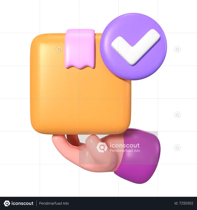 Paket erhalten  3D Icon