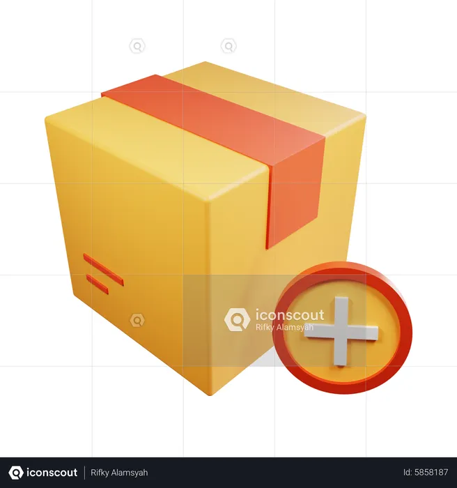 Paket hinzufügen  3D Icon