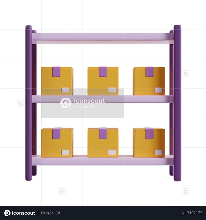 Paketständer  3D Icon