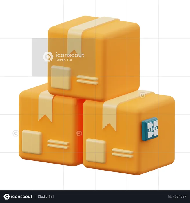 Paketscan  3D Icon