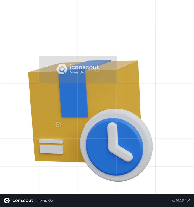 Paketzeit  3D Icon