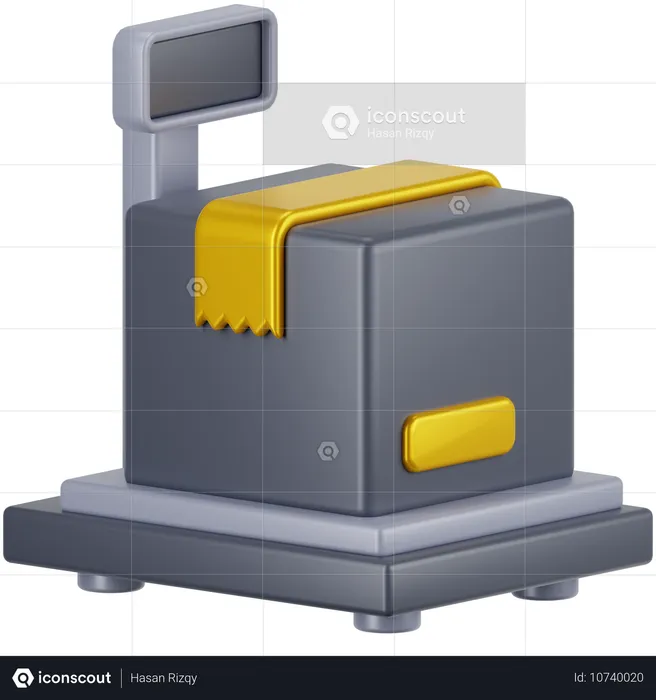 Paketgewicht  3D Icon