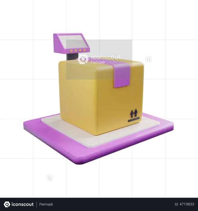 Paketgewicht  3D Illustration