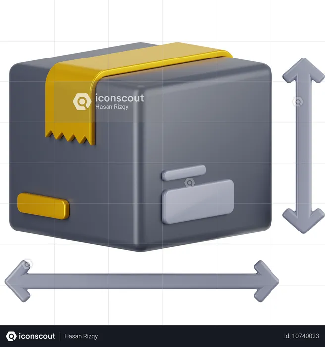 Packungsgrösse  3D Icon