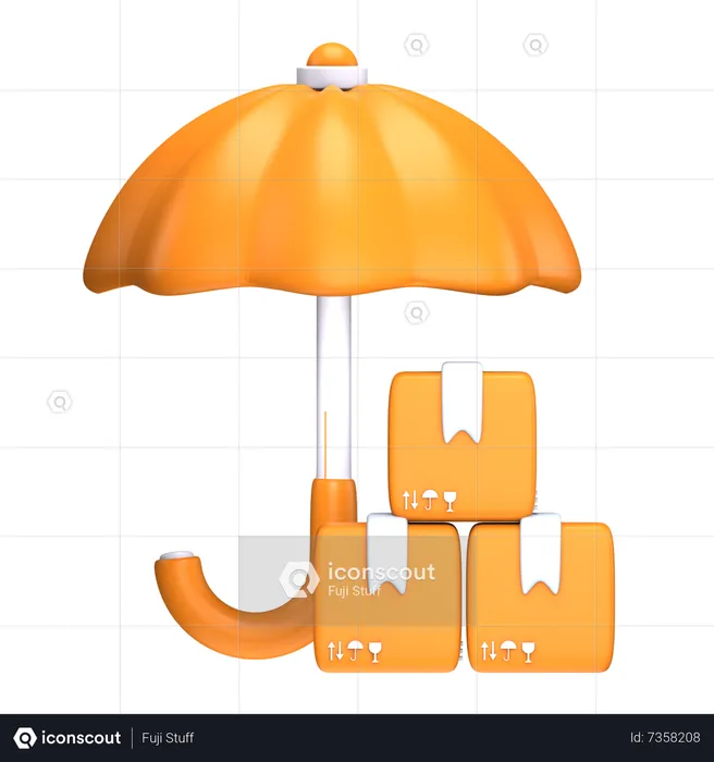Paketschutz  3D Icon