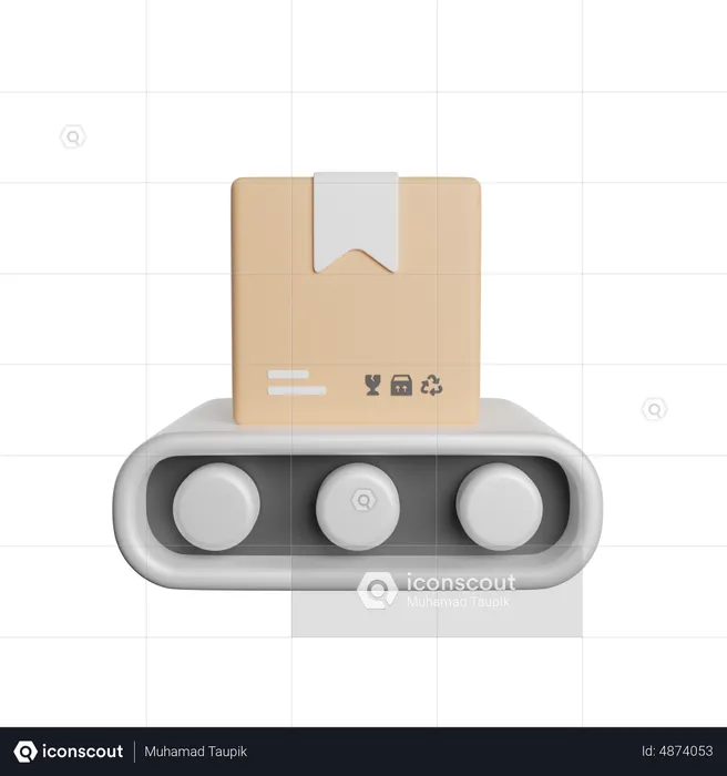 Paketsortierung  3D Icon