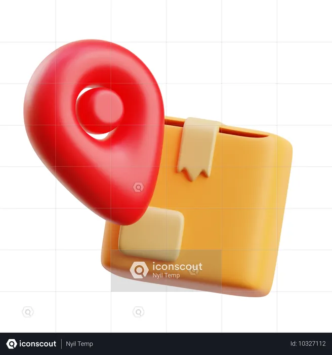 Paketstandort  3D Icon