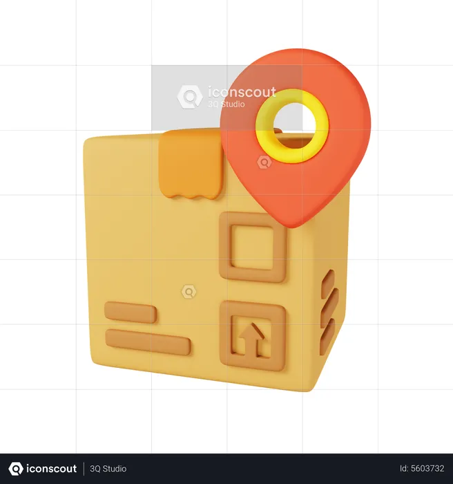 Paketstandort  3D Icon