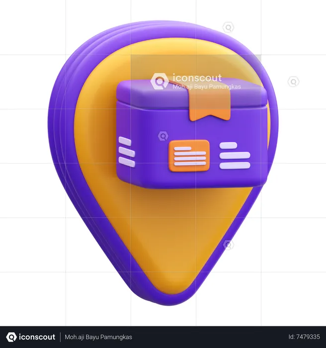 Paketstandort  3D Icon