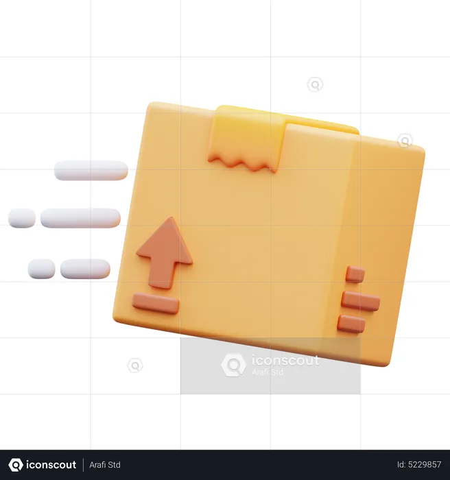 Paket liefern  3D Icon