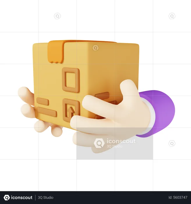 Paketzustellung  3D Icon