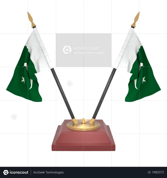 Pakistan Flag 3D Icon