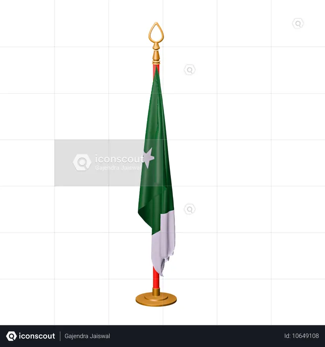 Pakistan Flag Flag 3D Icon