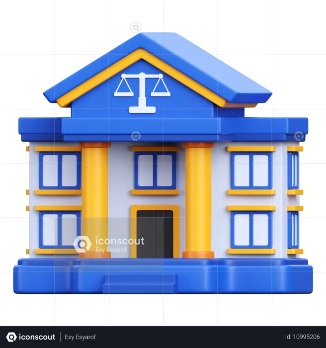 Palacio de justicia  3D Icon