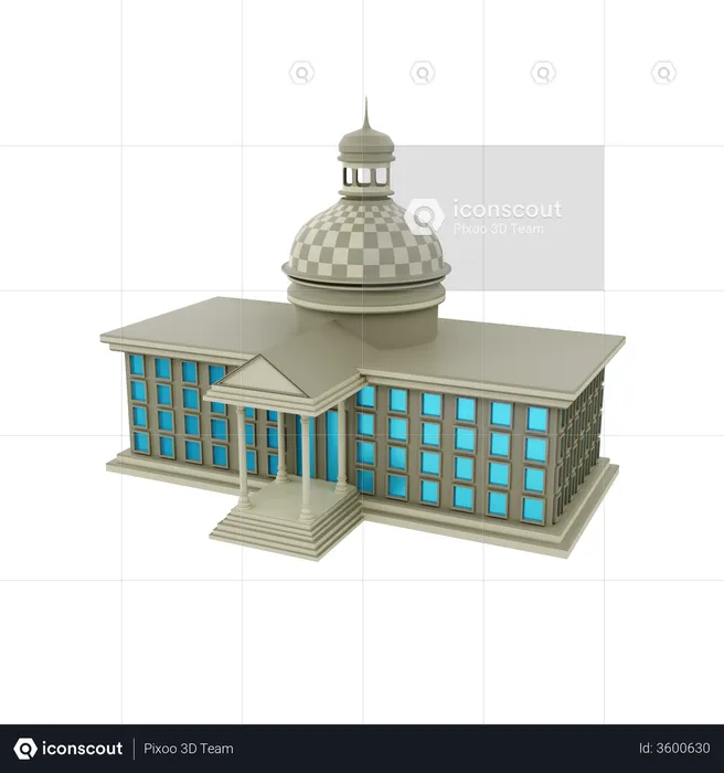 Palacio de justicia  3D Illustration