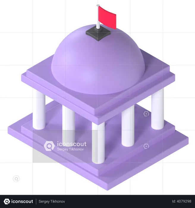 Palacio de justicia  3D Illustration