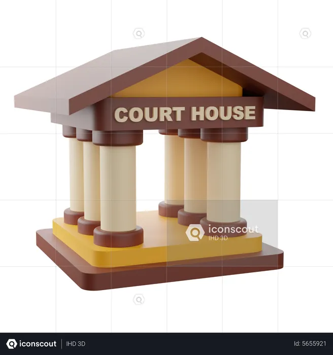 Palacio de justicia  3D Icon