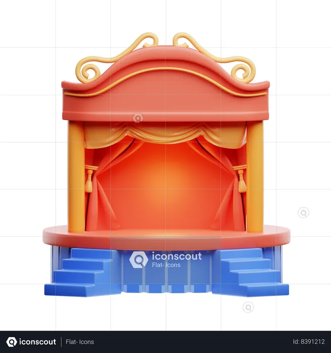 Palco de Teatro  3D Icon