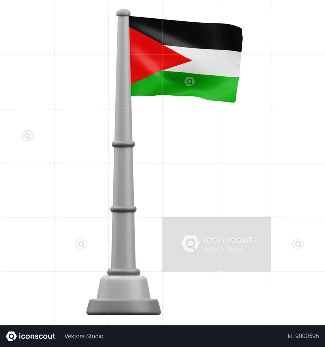 Palestine flag  3D Icon