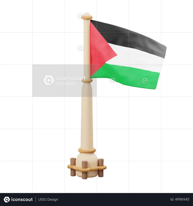 Palestine Flag  3D Icon