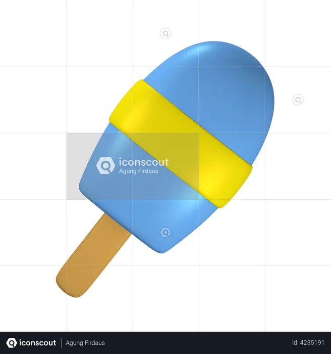 Paleta de hielo  3D Illustration