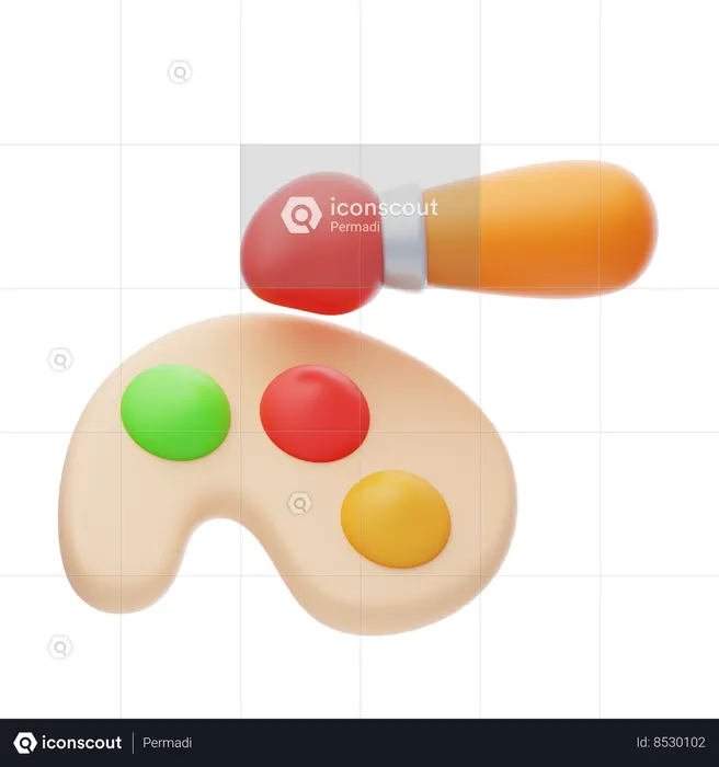 Paleta de color  3D Icon