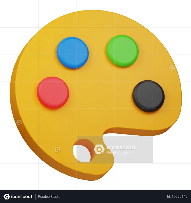 Color pallete  3D Icon