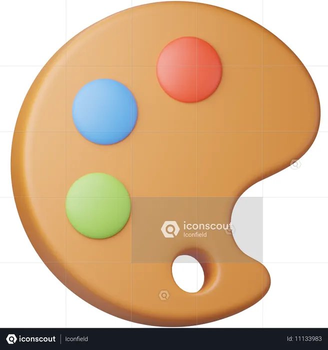 Paleta de color  3D Icon
