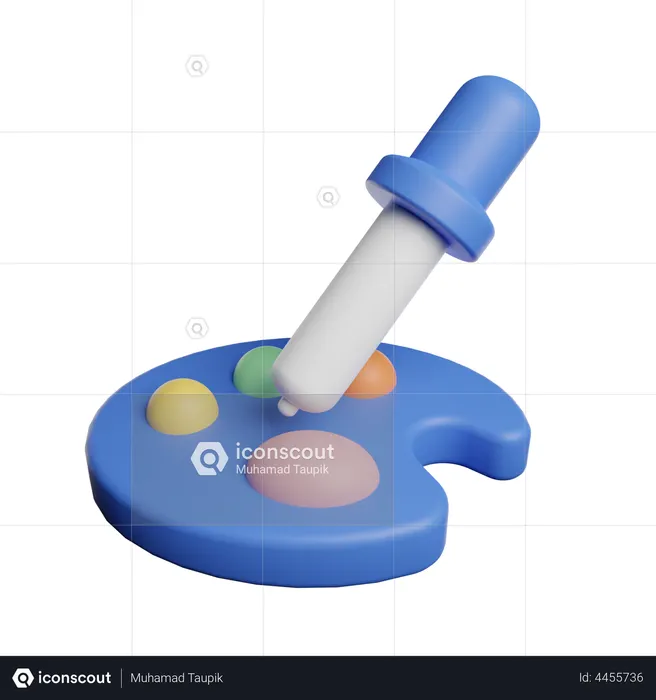 Paleta de color  3D Icon