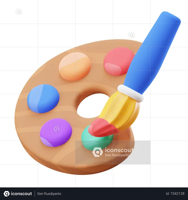 Paleta de color  3D Icon