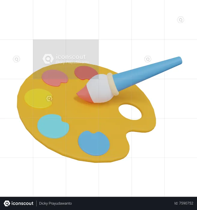 Paleta de color  3D Icon