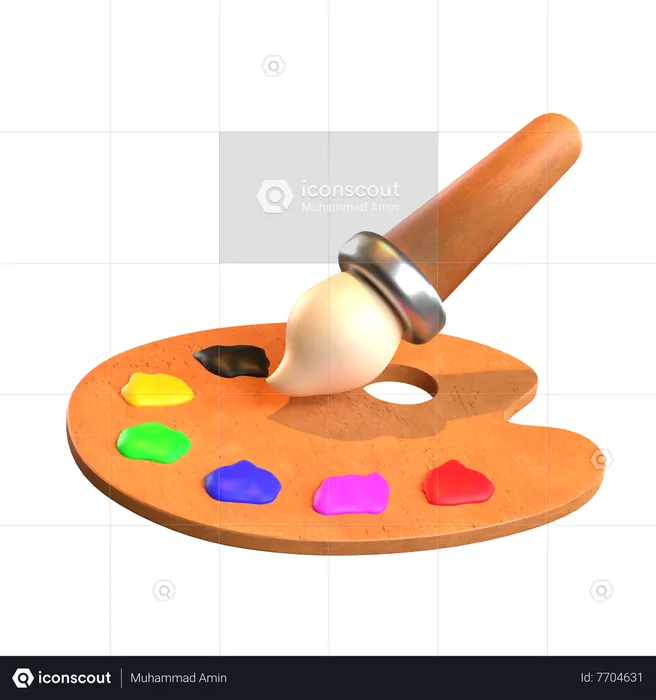 Paleta de cores  3D Icon