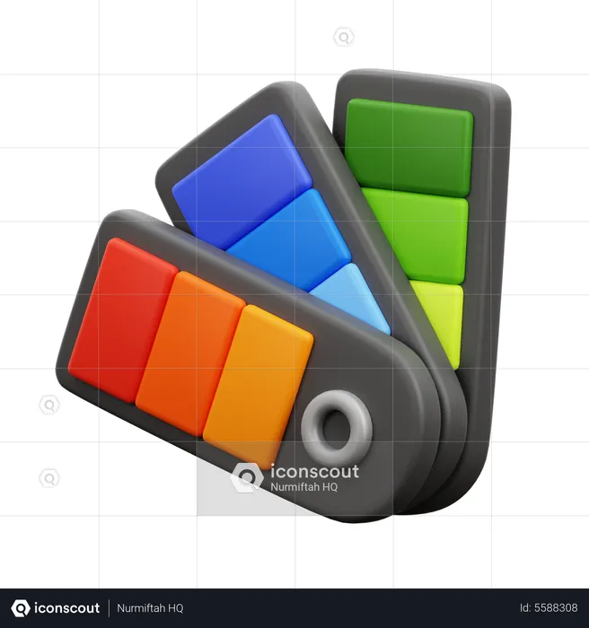 Paletas de cores  3D Icon