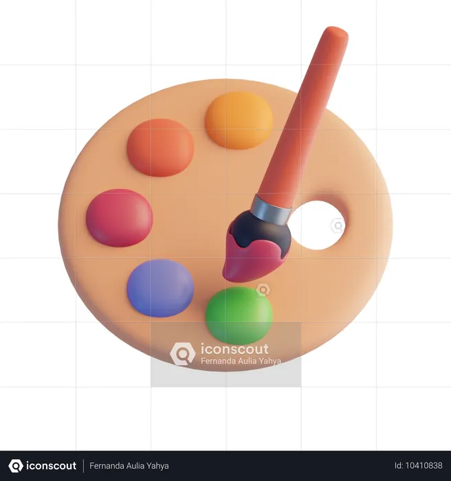 Palette  3D Icon