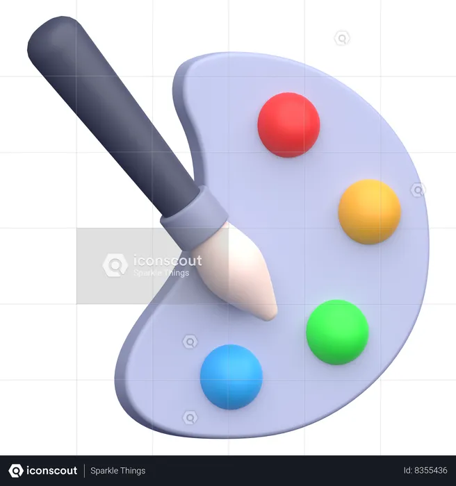 Palette  3D Icon