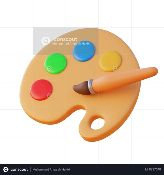 Palette  3D Icon