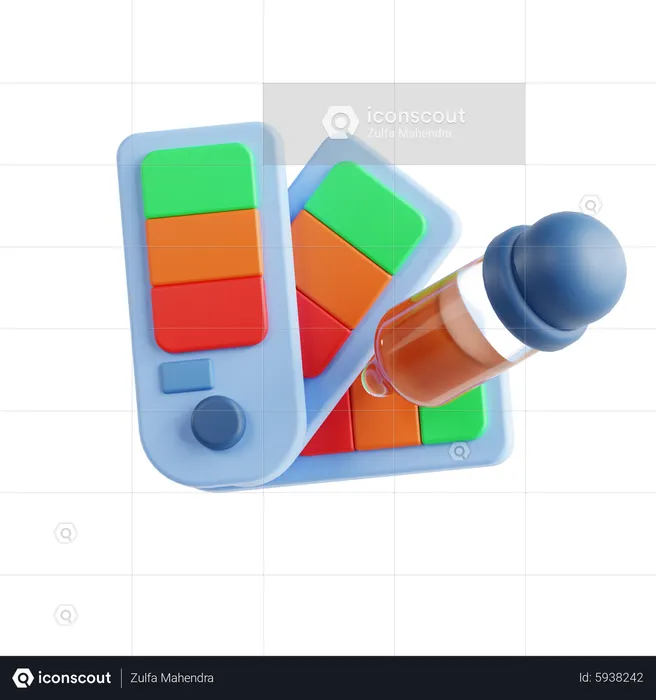 Palette color  3D Icon