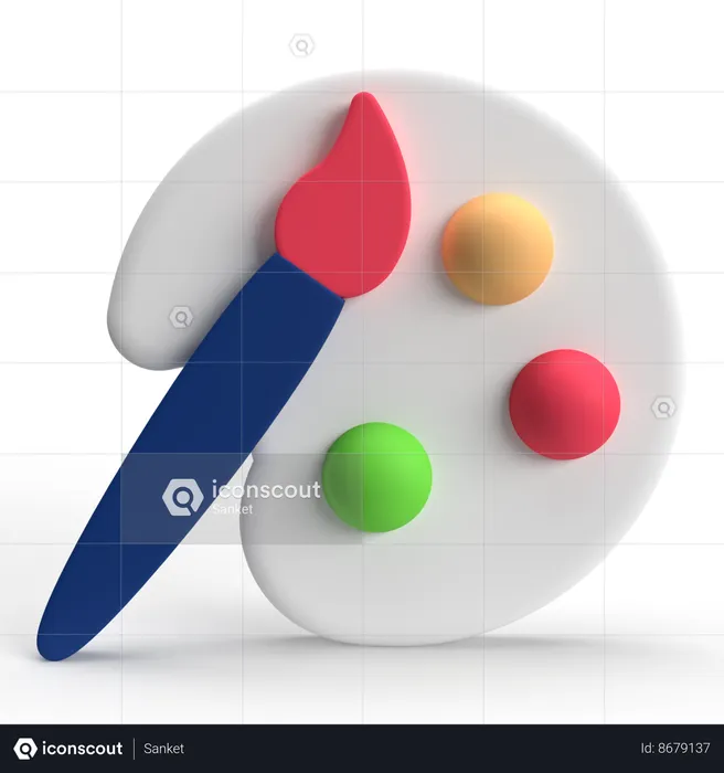 Palette de couleurs  3D Icon