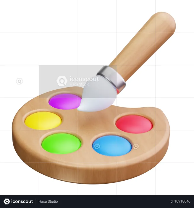 Palette de couleurs  3D Icon