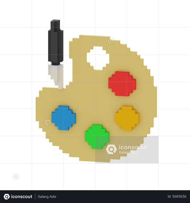 Palette de couleurs  3D Icon