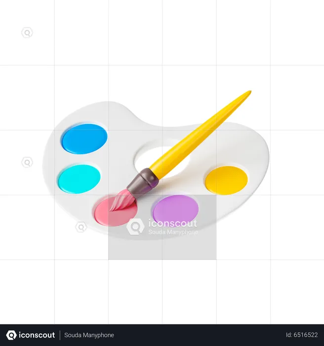 Palette de couleurs  3D Icon