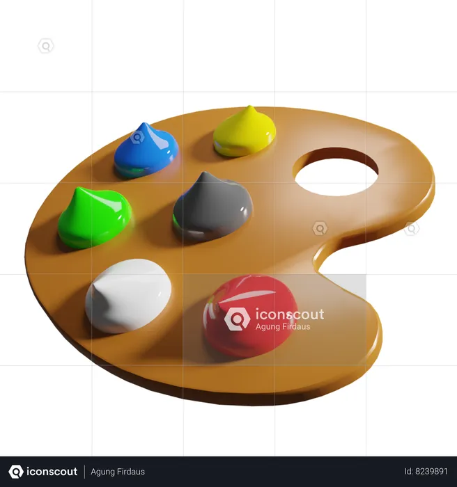 Palette de couleurs  3D Icon