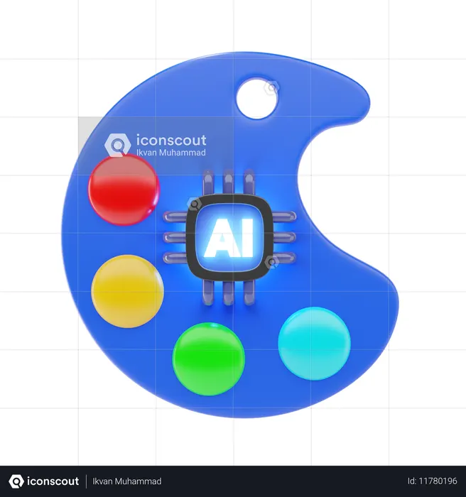 Palette de peinture  3D Icon