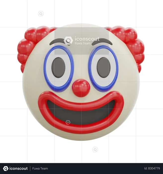Palhaço Emoji 3D Icon