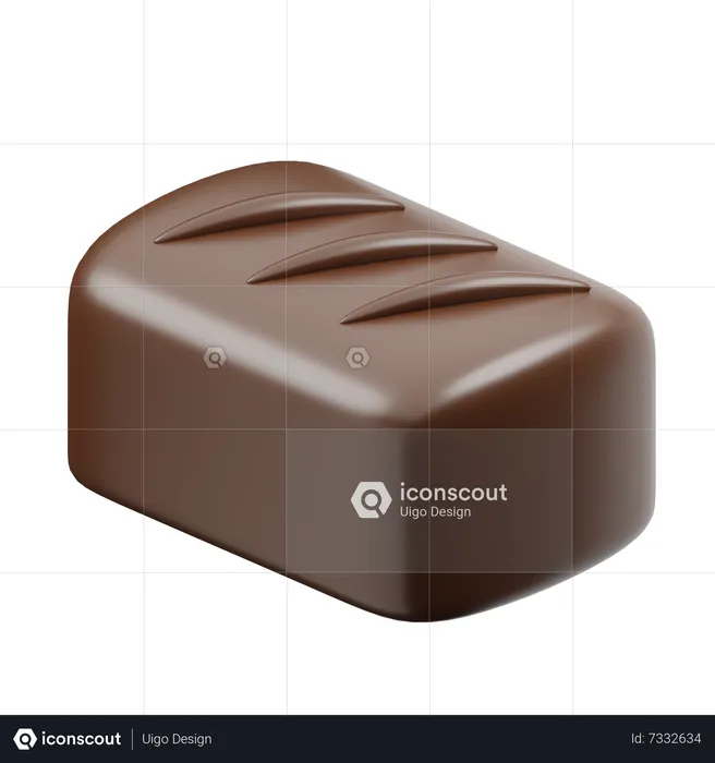 Palito de chocolate  3D Icon